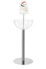 Eczaneler İçin Havuz Fanus Metal Ayaklı Stand (Çap:35cm)