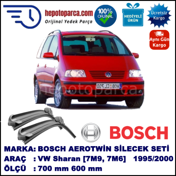 VW Sharan [7M8] 09.1995-02.2000 700/600 mm Bosch Aerotwin Araca Özel Silecek