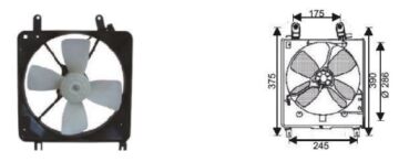 RFM4340 FAN MOTORU MAZDA 323