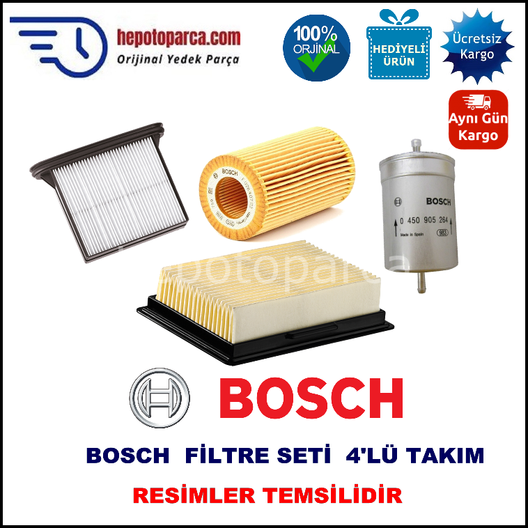 VOLVO S60 2 II DRIVe (08.2011 - 07.2015) BOSCH Filtre Seti filitre