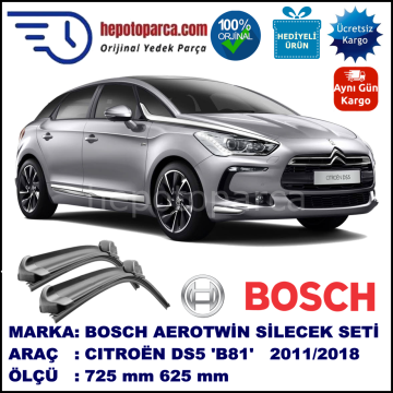 CITROEN DS5 [B81]  09.2011-... 725/625 mm Bosch Aerotwin Araca Özel Silecek