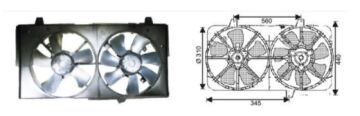 RFM4360 FAN MOTORU MAZDA 626 1,8/2 CİFTLİ