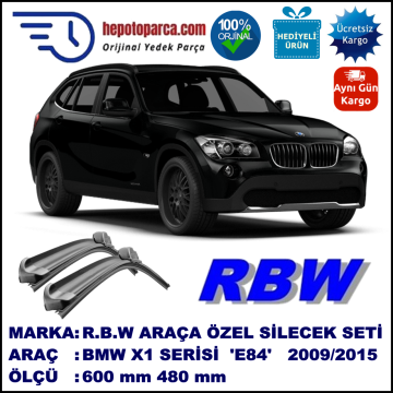 BMW X1 [E84] MUZ SİLECEK TAKIMI RBW ARACA ÖZEL (2009-2015)