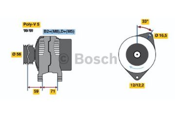 AlternatörFIAT Multipla; Stilo Multi Wagon; Stilo '04; Doblo '05; Doblo Cargo '05 FIA 46841966