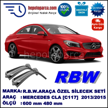 MERCEDES CLA [C117] MUZ SİLECEK TAKIMI RBW ARACA ÖZEL (2013-2015)