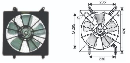 RFM4570 FAN MOTORU HONDA ACCORD 1998-2002