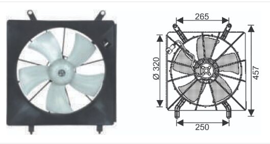 RFM4700 FAN MOTORU HONDA CRV 2.0 150 HP 2002-2006  Ğ