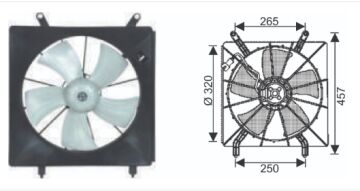 RFM4700 FAN MOTORU HONDA CRV 2.0 150 HP 2002-2006  Ğ
