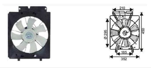 RFM4710 FAN MOTORU HONDA CRV 2.0 150 HP 2002-2006  L
