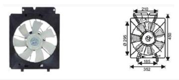 RFM4710 FAN MOTORU HONDA CRV 2.0 150 HP 2002-2006  L
