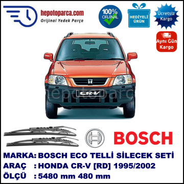 HONDA CR-V [RD] 10.95-07.02 480 / 480 mm. BOSCH ECO Telli Silecek 2'li Takım