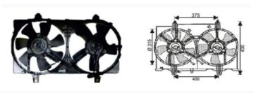 RFM4800 FAN MOTORU NISSAN SENTRA 2000-2002 ÇİFTLİ