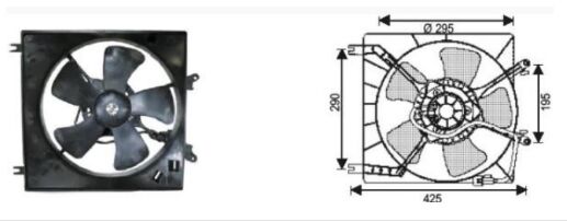 RFM4850 FAN MOTORU MITSUBISHI LANCER/MIRAGE 95-199