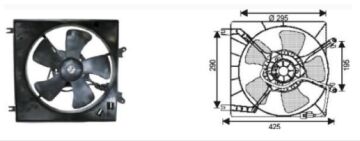 RFM4850 FAN MOTORU MITSUBISHI LANCER/MIRAGE 95-199