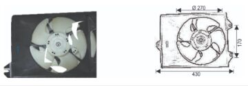 RFM4852 FAN MOTORU MITSUBISHI COLT 95-2003 1,3-1,5