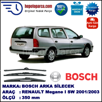 RENAULT Megane I Grandtour [X64] 350 mm 11.2001-09.2003 BOSCH Arka Silecek