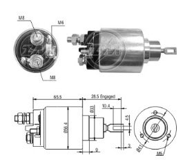 ZM 2479  MARŞ OTOMATİĞİ 12V FIAT DUCATO IVECO  DAILY BOXER JUMPER YM