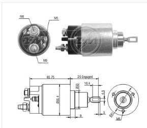 ZM 679  MARŞ OTOMATİĞİ 12V CITROEN C3 BERL PEUGEOT