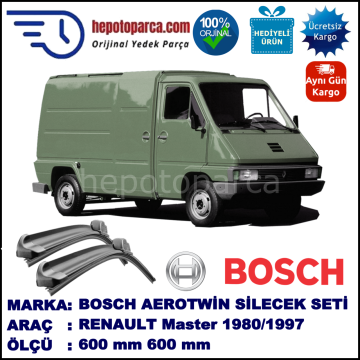 RENAULT Master  09.1980-09.1997 600/600 mm Bosch Aerotwin Araca Özel Silecek