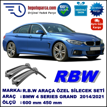 BMW 4 SERIES GRAN COUPÉ [F36] MUZ SİLECEK TAKIMI RBW ARACA ÖZEL (2014→)