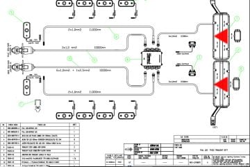 8512-L2T10B2P2-F FULL LED KARYA KARIA T1022  TRAILIGHT SET