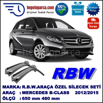 MERCEDES B-CLASS [W246,W242] MUZ SİLECEK TAKIMI RBW ARACA ÖZEL (2012-2015)