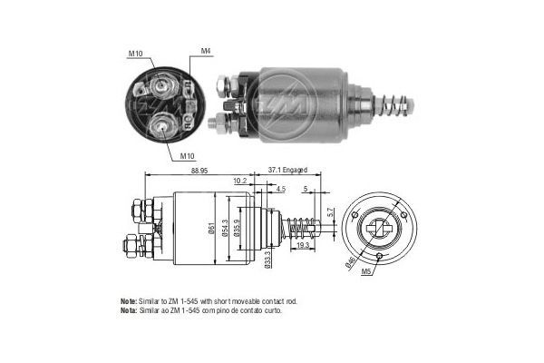 ZM 545  MARŞ OTOMATİĞİ 24V MERCEDES KALIN GÖVDE 2216