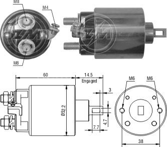 ZM 410  MARŞ OTOMATİĞİ 12V COMBO1.7 CORSA 1.7 D.2241 OPEL DMAX ISUZU