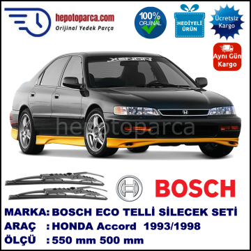 HONDA Accord Sedan [CC; CE/CF] 03.93-10.98 550 / 500 mm. BOSCH ECO Telli Silecek 2'li Takım