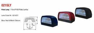ÜÇLER.4-0815M ÜÇLER LEDLİ FORD P100 PLAKA LAMBASI YM MAVİ