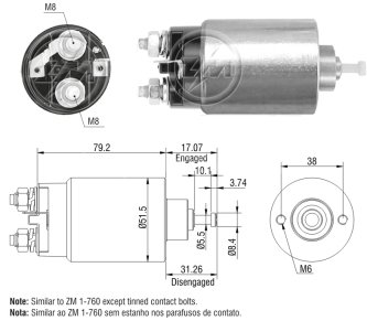 ZM 760  MARŞ OTOMATİĞİ 12V  FORD CONNECT TRANSİT  FORD