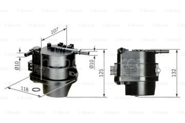 PEUGEOT 206 1.4 HDi 16V Sedan 09.2008 - 12.2010 BOSCH MAZOT FİLTRESİ filitre