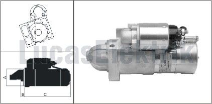 LES 0249  MARŞ MOTORU 12V 1,7 KW 11 DİŞ MERCURY MARINE