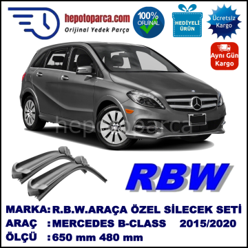 MERCEDES B-CLASS MUZ SİLECEK TAKIMI RBW ARACA ÖZEL [W246,W242] (2015→)