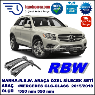 MERCEDES GLC-CLASS MUZ SİLECEK TAKIMI RBW ARACA ÖZEL [X253] (2015→)