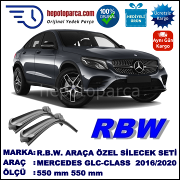 MERCEDES GLC-CLASS COUPÉ MUZ SİLECEK TAKIMI RBW ARACA ÖZEL [C253] (2016→)