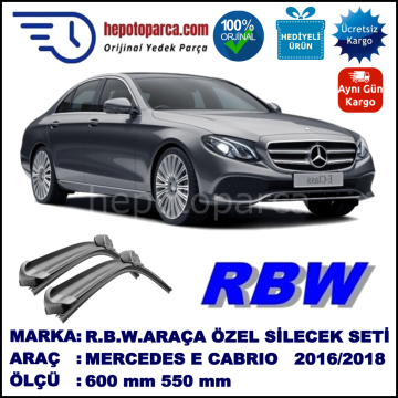 MERCEDES E-CLASS [W213] MUZ SİLECEK TAKIMI RBW ARACA ÖZEL (2016→)