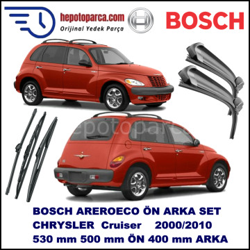 CHRYSLER PT Cruiser [PT] 06,2000-12,2010 Bosch Aeroeco Ön ve Arka Silecek Takımı