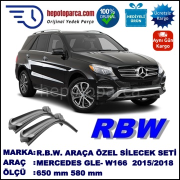 MERCEDES GLE-CLASS [W166] MUZ SİLECEK TAKIMI RBW ARACA ÖZEL (2015→)