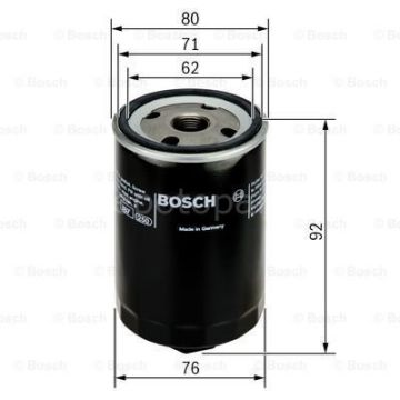 VW (VOLKSWAGEN) Bora 1.6 Variant 11.2001 - 05.2005 BOSCH YAĞ FİLTRESİ filitre