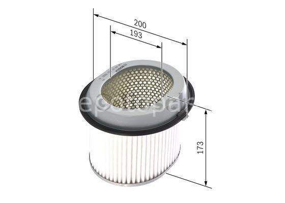 MITSUBISHI Colt 1.5i 04.1988 - 05.1992 BOSCH HAVA FİLTRESİ