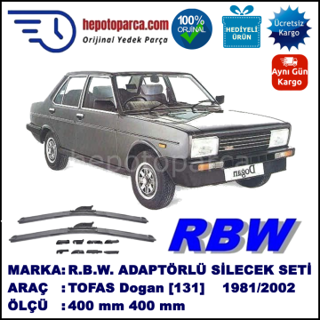 TOFAS Dogan [131] 03.1981-06.2002, 400 / 400 mm.  RBW  ADAPTÖRLÜ MUZ SİLECEK SETİ