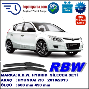 HYUNDAI i30 HYBRID SİLECEK TAKIMI RBW ARACA ÖZEL (2010-2013)