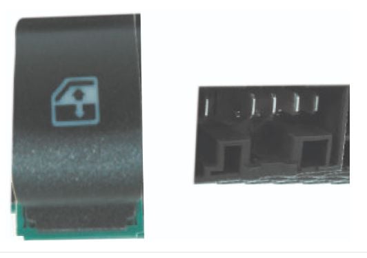 AN0717 ANAHTAR CAM ACMA-KAPAMA  DOBLO SOL IC SİYAH