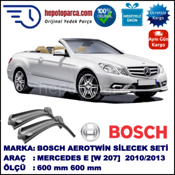 MERCEDES-BENZ Serie E (Cabrio) [207] 01.2010-04.2013 600/600 mm Bosch Aerotwin Araca Özel Silecek