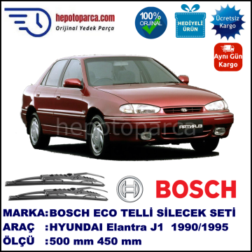 HYUNDAI Elantra [J1] 10.90-04.95 500 / 450 mm. BOSCH ECO Telli Silecek 2'li Takım