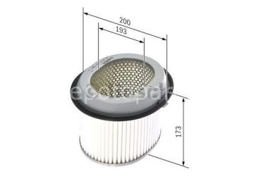 MITSUBISHI Colt 1.6i Turbo 11.1983 - 06.1988 BOSCH HAVA FİLTRESİ