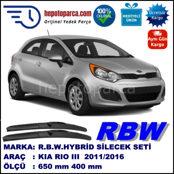 KIA RIO 3-4 HYBRID SİLECEK TAKIMI RBW ARACA ÖZEL (2011→)