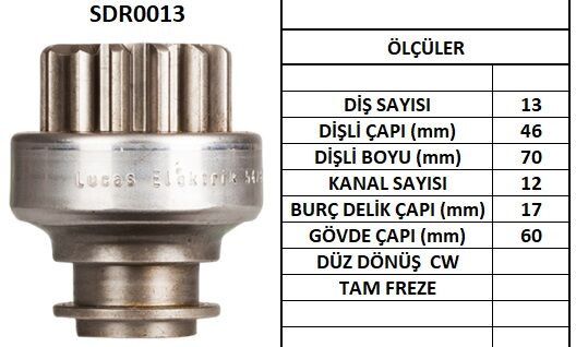 SDR0013  MARS DISLISI-13DIS  FIAT IVECO 129,1 30-,LANCER 300FORD TRANSIT DIZEL
