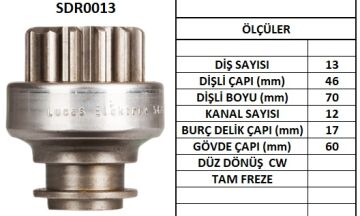 SDR0013  MARS DISLISI-13DIS  FIAT IVECO 129,1 30-,LANCER 300FORD TRANSIT DIZEL